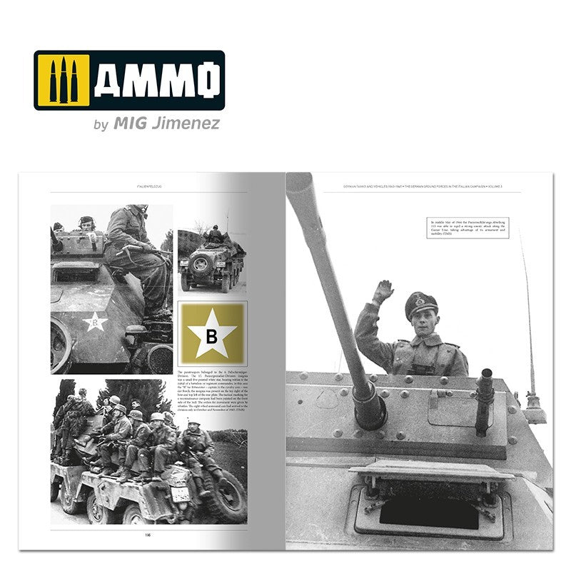 ITALIENFELDZUG - German Tanks and Vehicles 1943-1945 Vol. 3 (English) | Ammo by Mig Jimenez | MIG6265