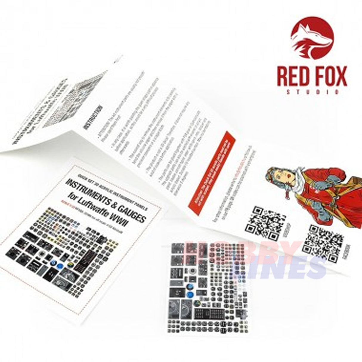 Instruments & Gauges Set Luftwaffe WWII Aircraft Red Fox Studios 1:32 RFSQS-32186