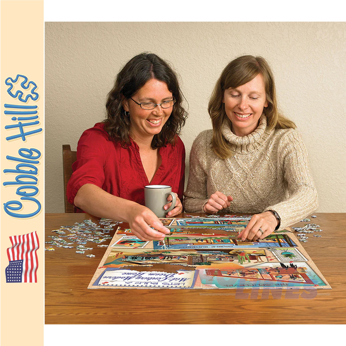 Mid-Century Modern Dream Home COBBLE HILL 1000pc jigsaw puzzle 40070