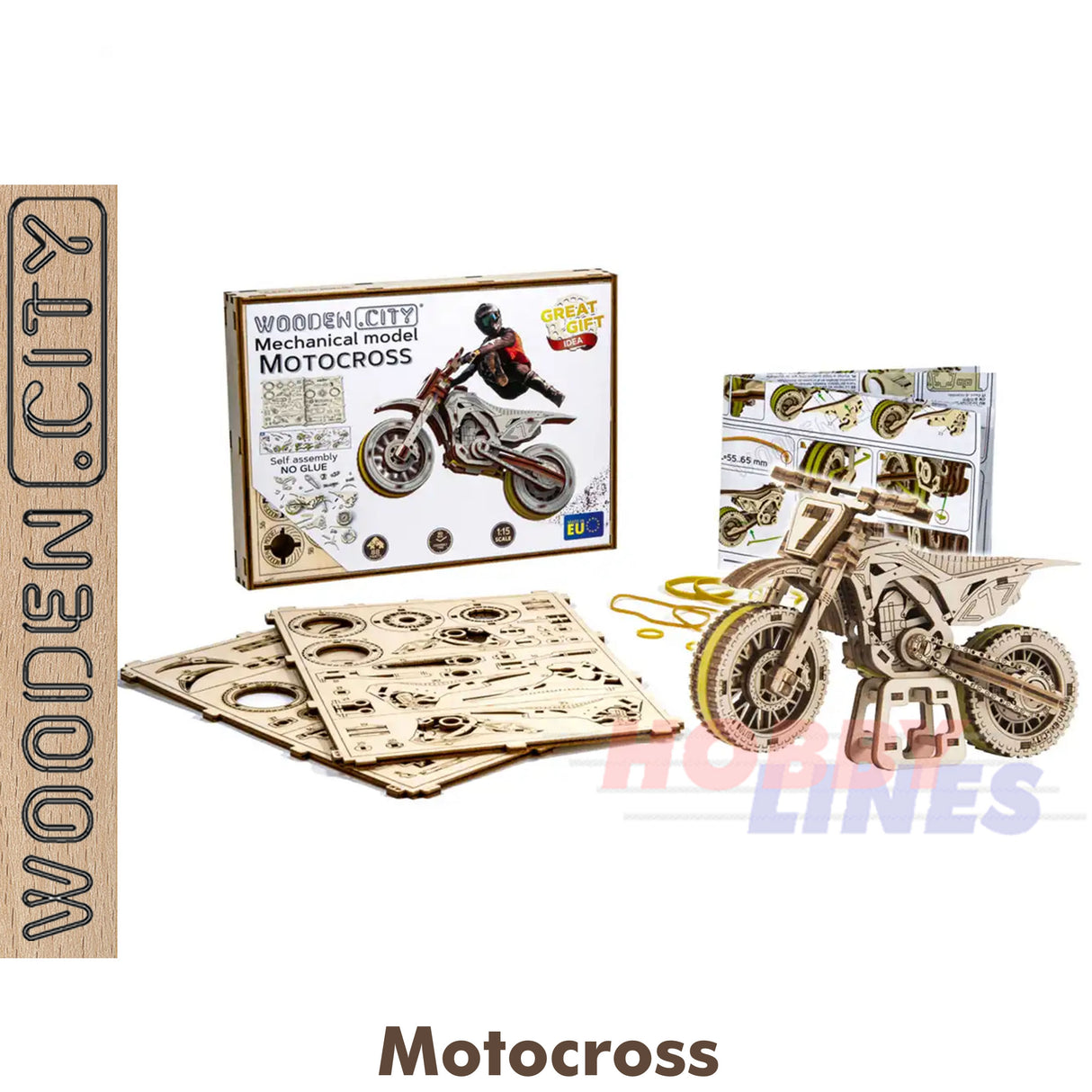 MotoCross Bike - 3D Puzzle | Wooden City | WR343