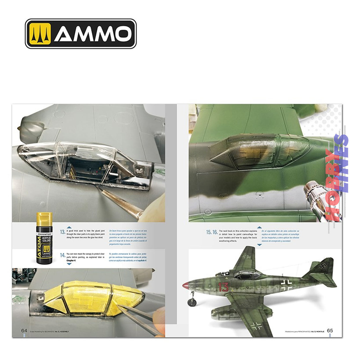 Scale Modelling for Beginners - Vol. 1 Assembly Book - 120 pages - English/Spanish | Ammo by Mig Jimenez | MIG6300