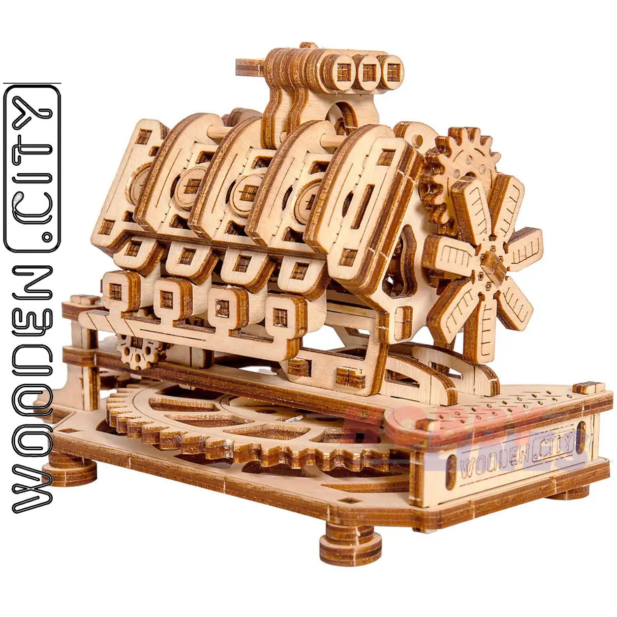 V8 Engine - 3D Puzzle | Wooden City | WR316