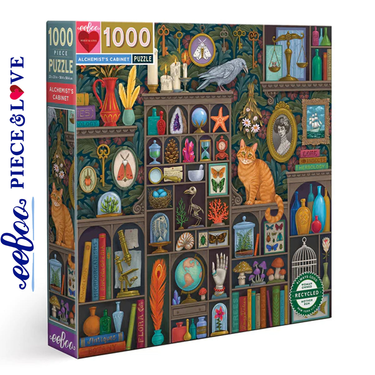 eeBoo ALCHEMISTS CABINET 1000 pc Square Jigsaw Puzzle Super Deluxe PZTALC