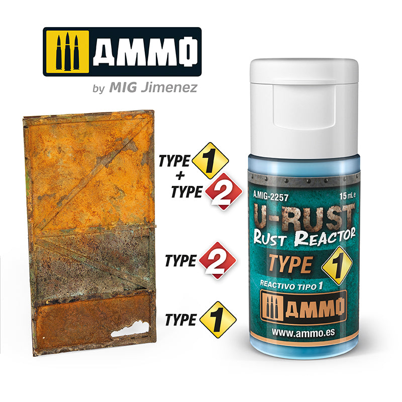 U-Rust - Rust Reactor Type 1 - 15ml | Ammo by Mig Jimenez | MIG2257