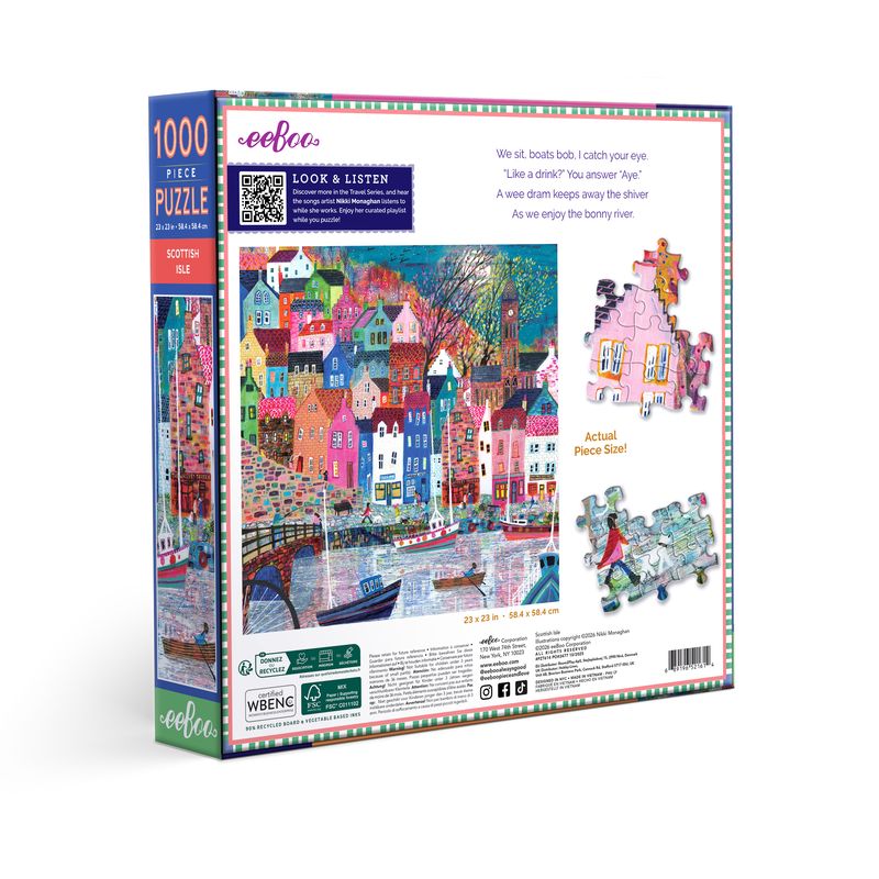 Scottish Isle 1000pc Puzzle | eeBoo | PZT614
