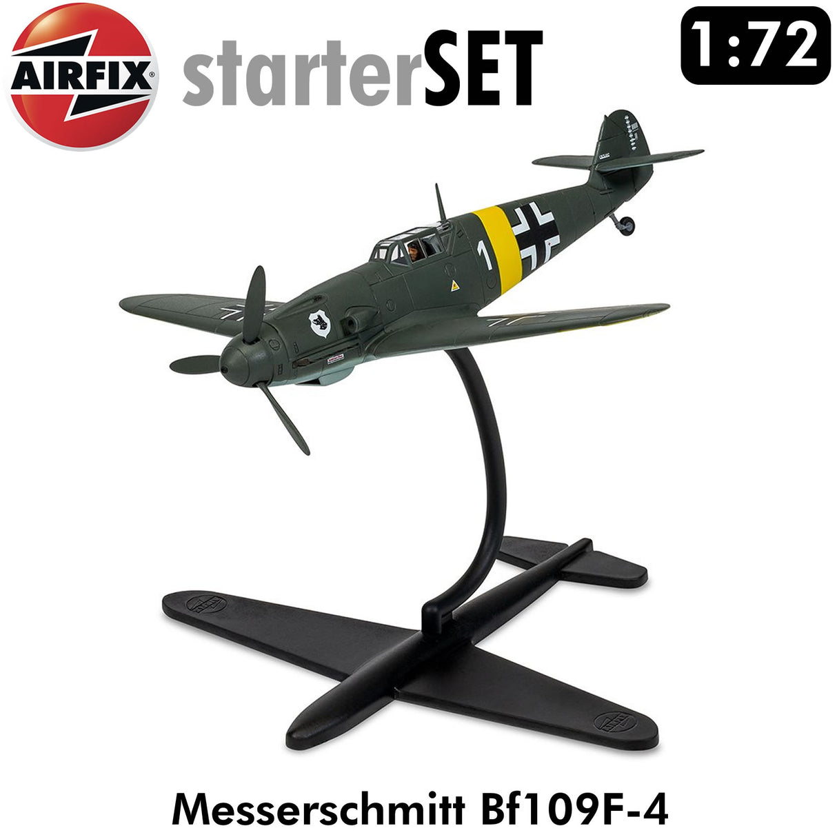 Messerschmitt Bf109F-4 WWII Starter Set | Airfix | A55014