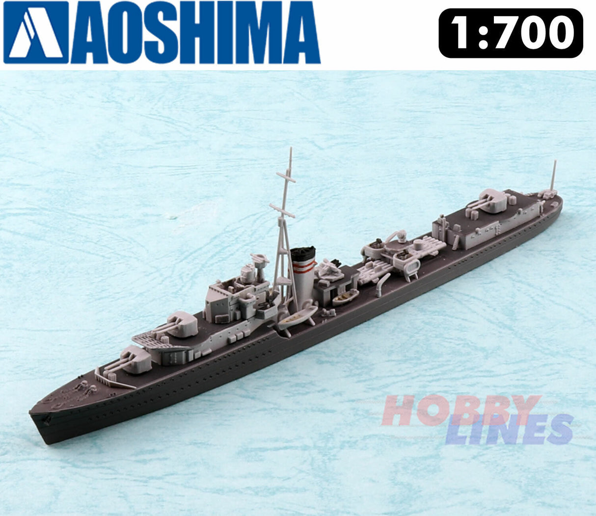 DESTROYER HMS JERVIS Royal Navy WWII Super Detail 1:700 model kit Aoshima 05764