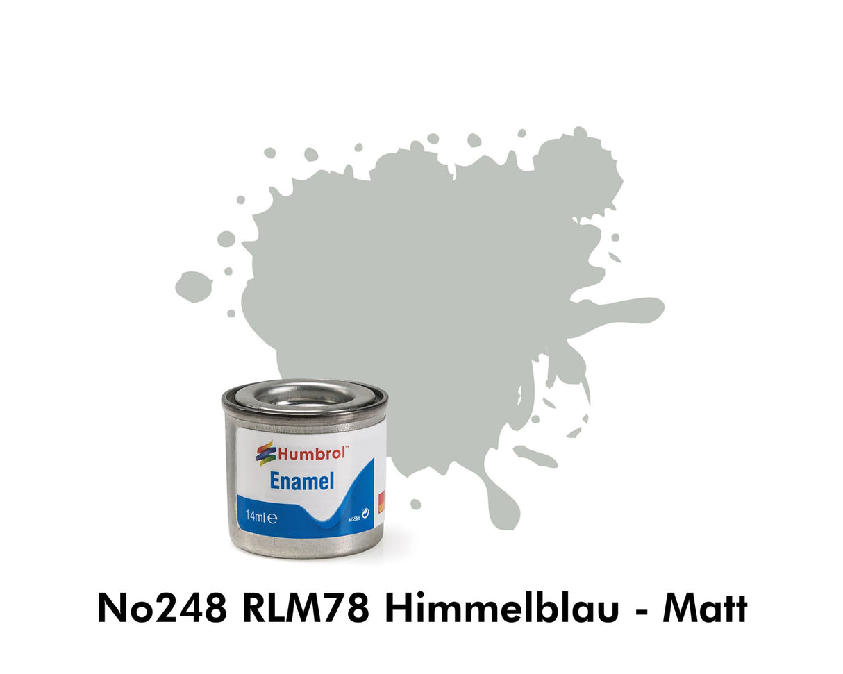 Enamel Tinlets No 248 RLM78 Himmelblau Matt