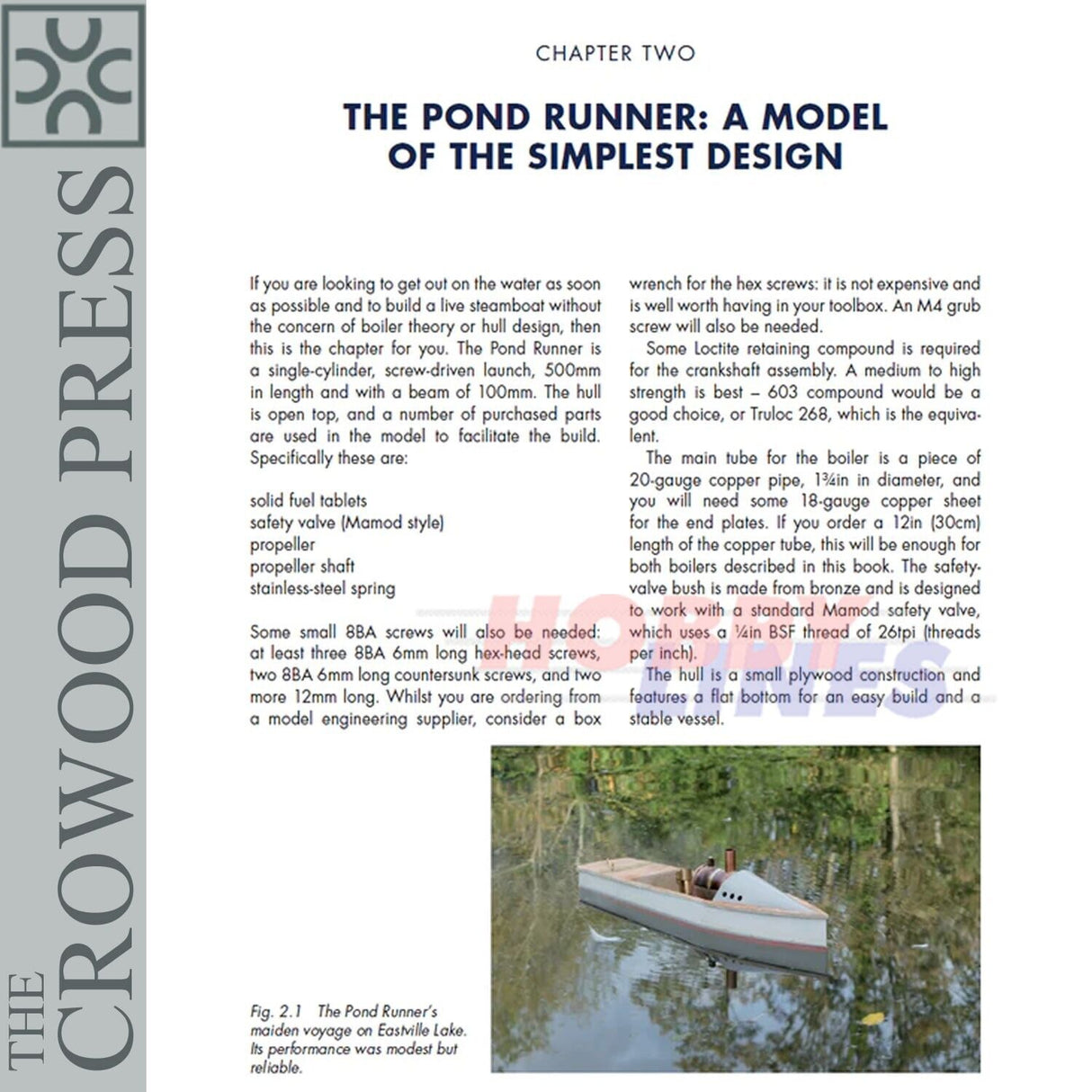 MAKING MODEL STEAM BOATS Stephen Bodily Crowood Press 176 pages Hardback Book
