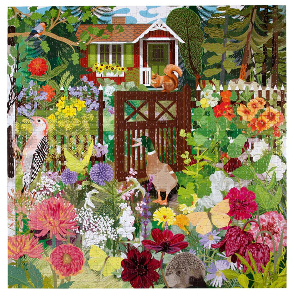 eeBoo SCANDINAVIAN GARDEN 1000 pc Square Jigsaw Puzzle Super Deluxe PZT115
