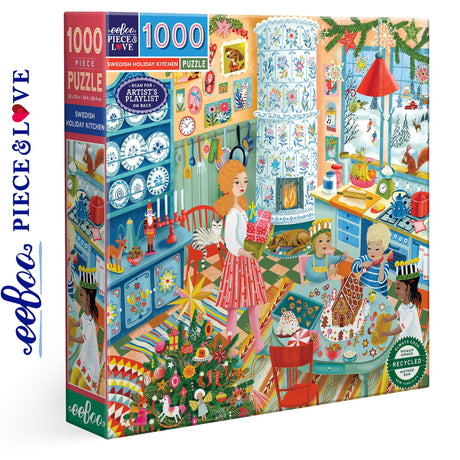 Swedish Holiday Kitchen 1000 pc Puzzle | eeBoo | PZT750