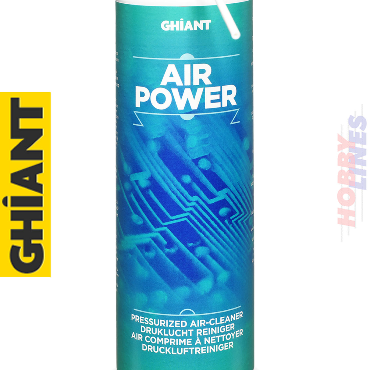 AIR DUSTER Spray Aerosol Cleaner Power Airstream 400ml GHIANT 40030
