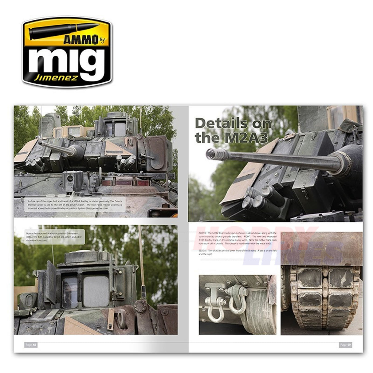M2A3 BRADLEY FIGHTING VEHICLE 1 In Detail Book Ammo by Mig Jimenez MIG5951