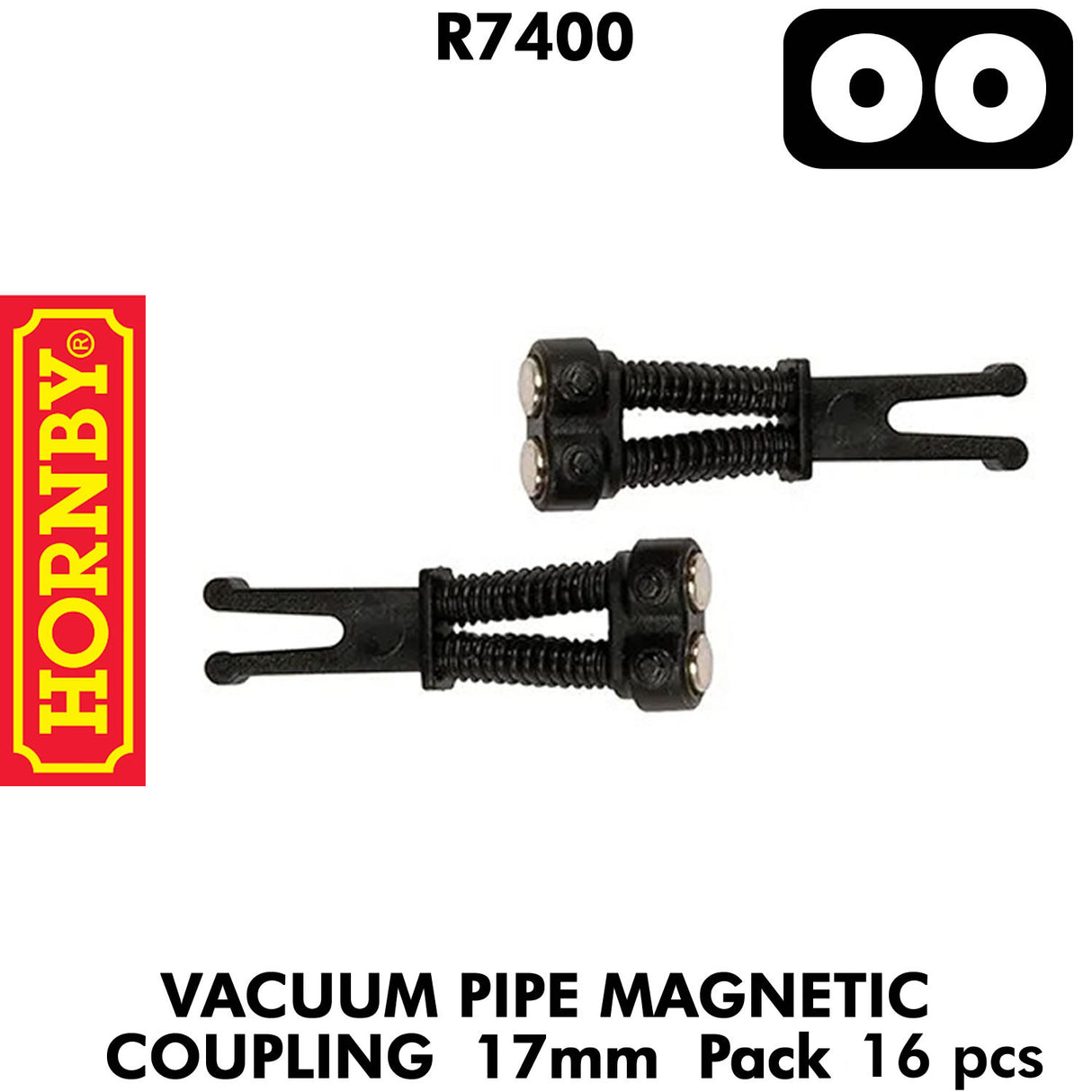Vacumn Pipe Magnetic Coupling Pack 17mm | Hornby | R7400
