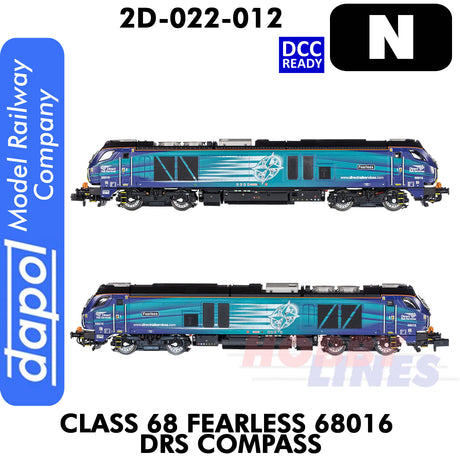 Class 68 Fearless 68016 DRS Compass - DCC Ready  | Dapol |  2D-022-012
