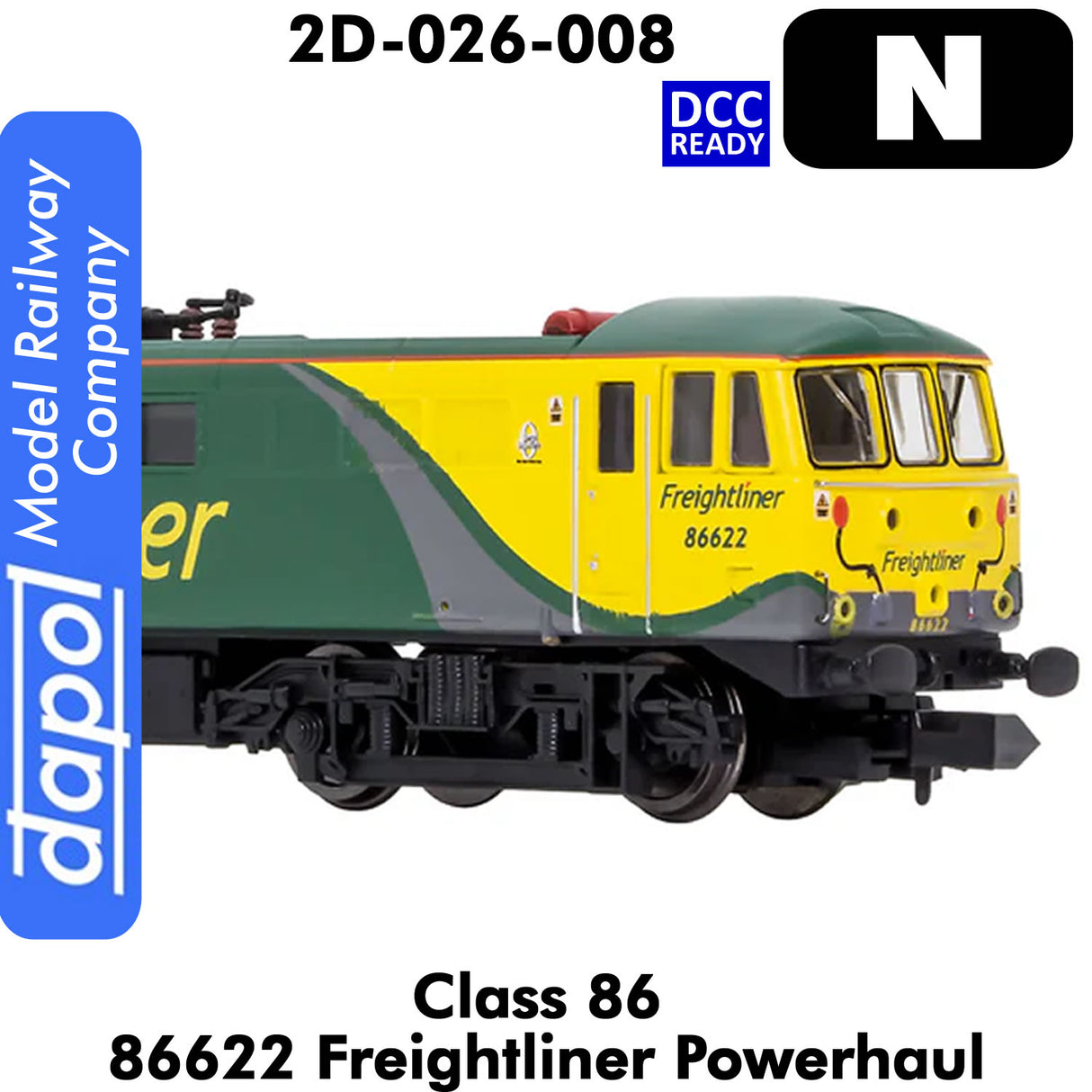 Class 86 - 86622 Freightliner Powerhaul | Dapol | 2D-026-008