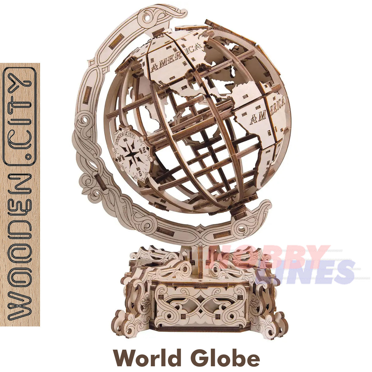 World Glode - 3D Puzzle | Wooden City | WR341