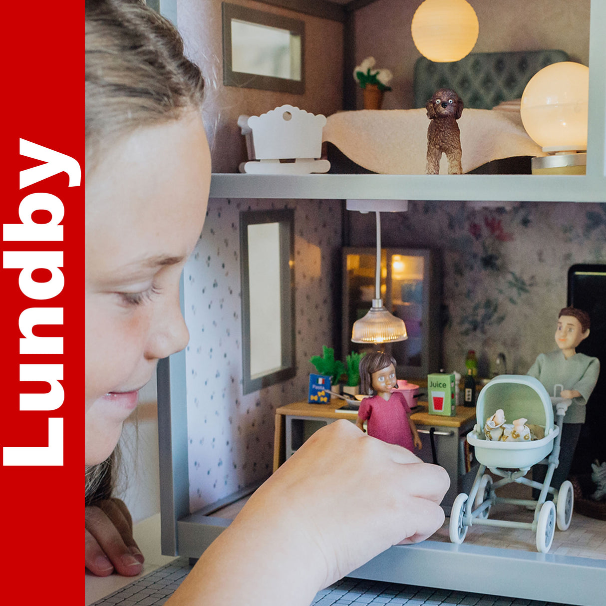 2 Ceiling Lights - Dolls house furniture | Lundby | 60-6062-00