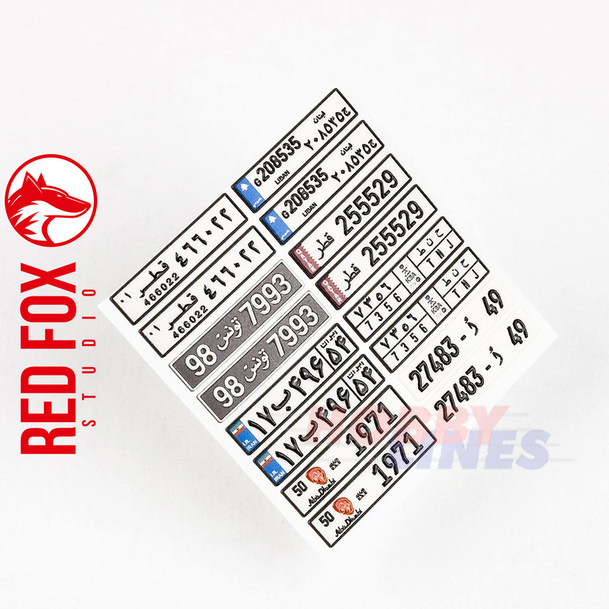 1/24 Arabic License Plates vol.01