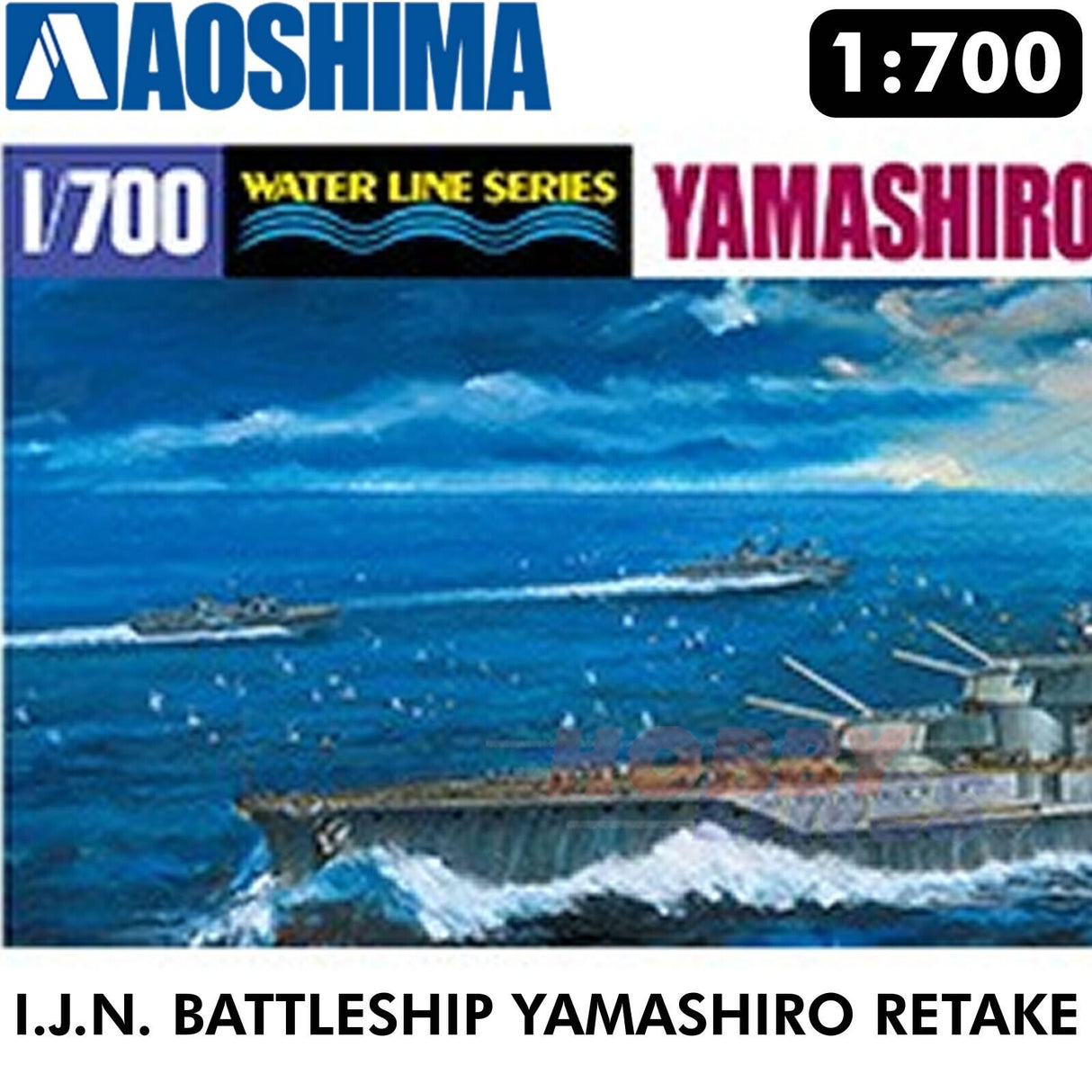 IJN Battleship YAMASH 1944 Retake Water Line #126 1:700 kit AOSHIMA 00251
