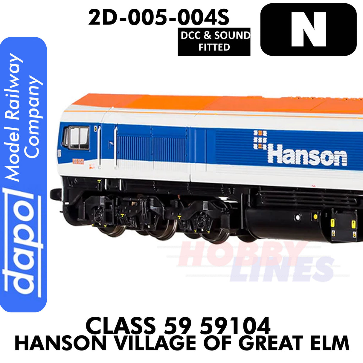 Class 59 59104 Hanson Village of Great Elm - DCC & Sound | Dapol | 2D-005-004S