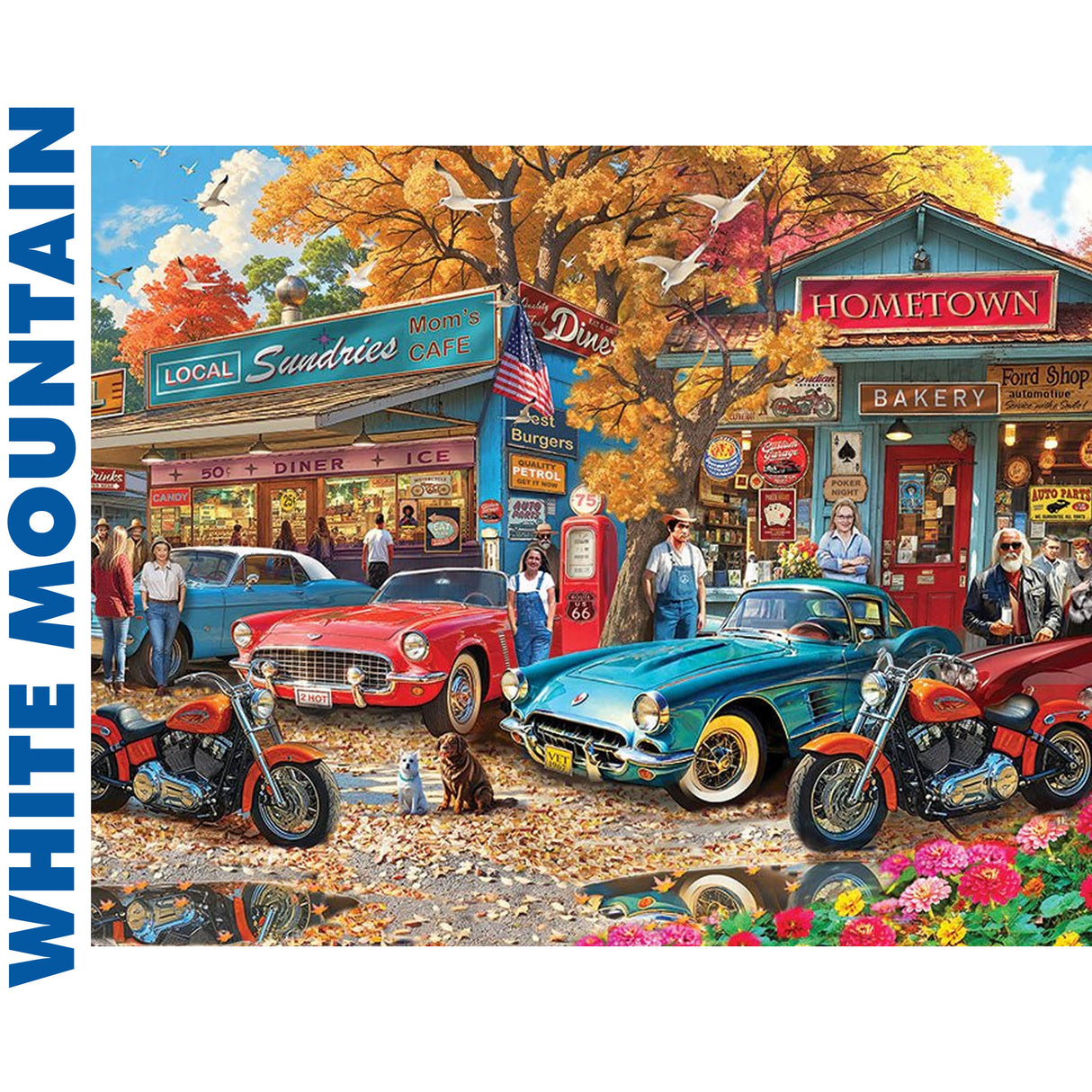 Country Café - 1000pc Puzzle | White Mountain | 2174pz