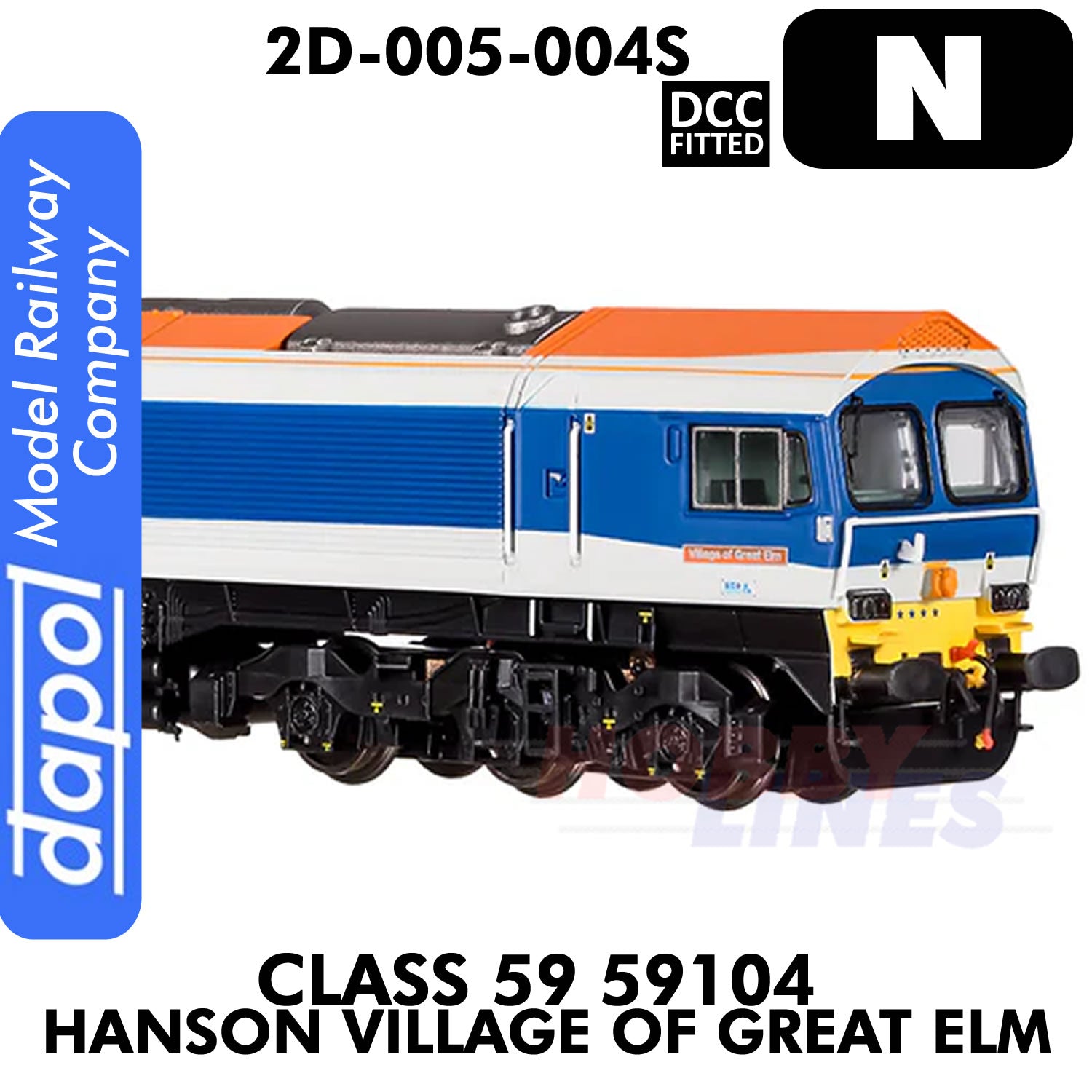 Class 59 59104 Hanson Village of Great Elm - DCC fitted | Dapol | 2D-005-004D