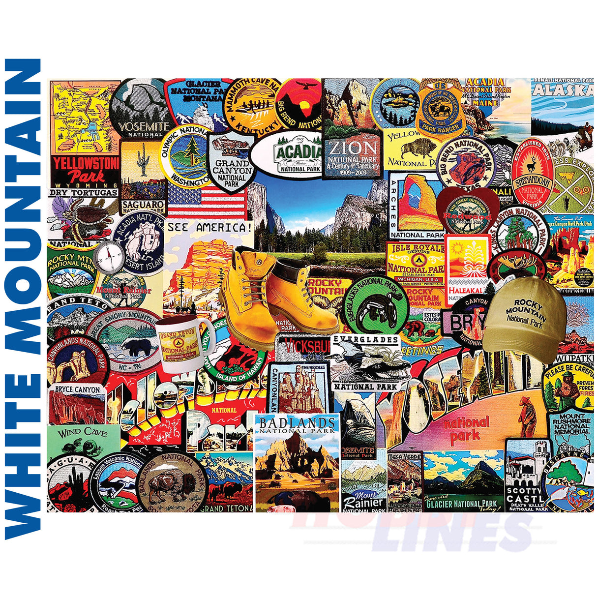 National Park Badges 1000 Piece Jigsaw Puzzle 1057