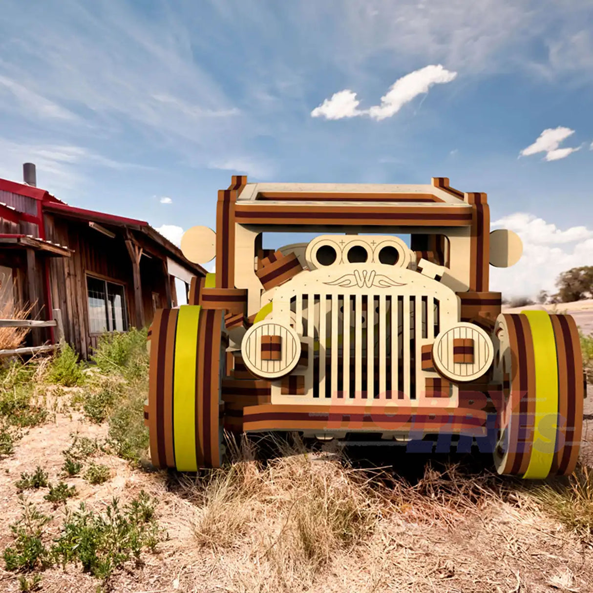 Hot Rod Car - 3D Puzzle | Wooden City | WR339