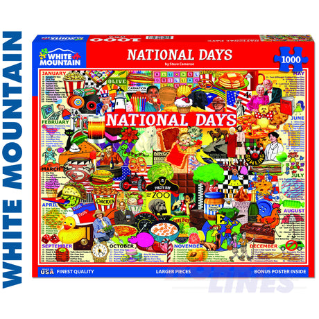 National Days 1000 Piece Jigsaw Puzzle 1689