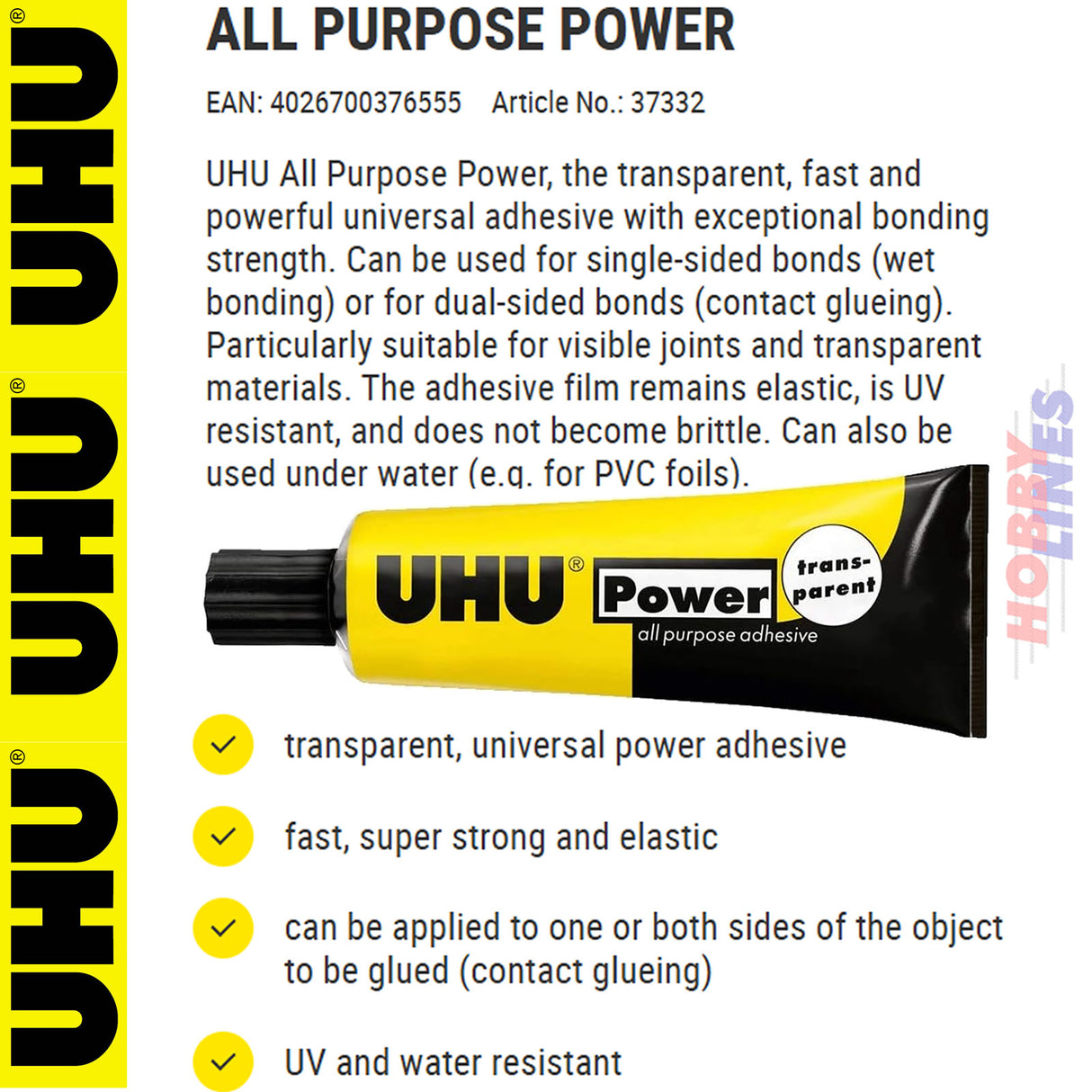 All Purpose Power Glue - 33ml | UHU | 37332