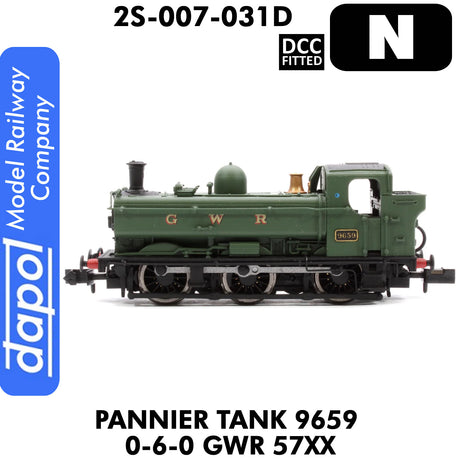 Pannier 9659 GWR Green Class 5700 | Dapol | 2S-007-031D