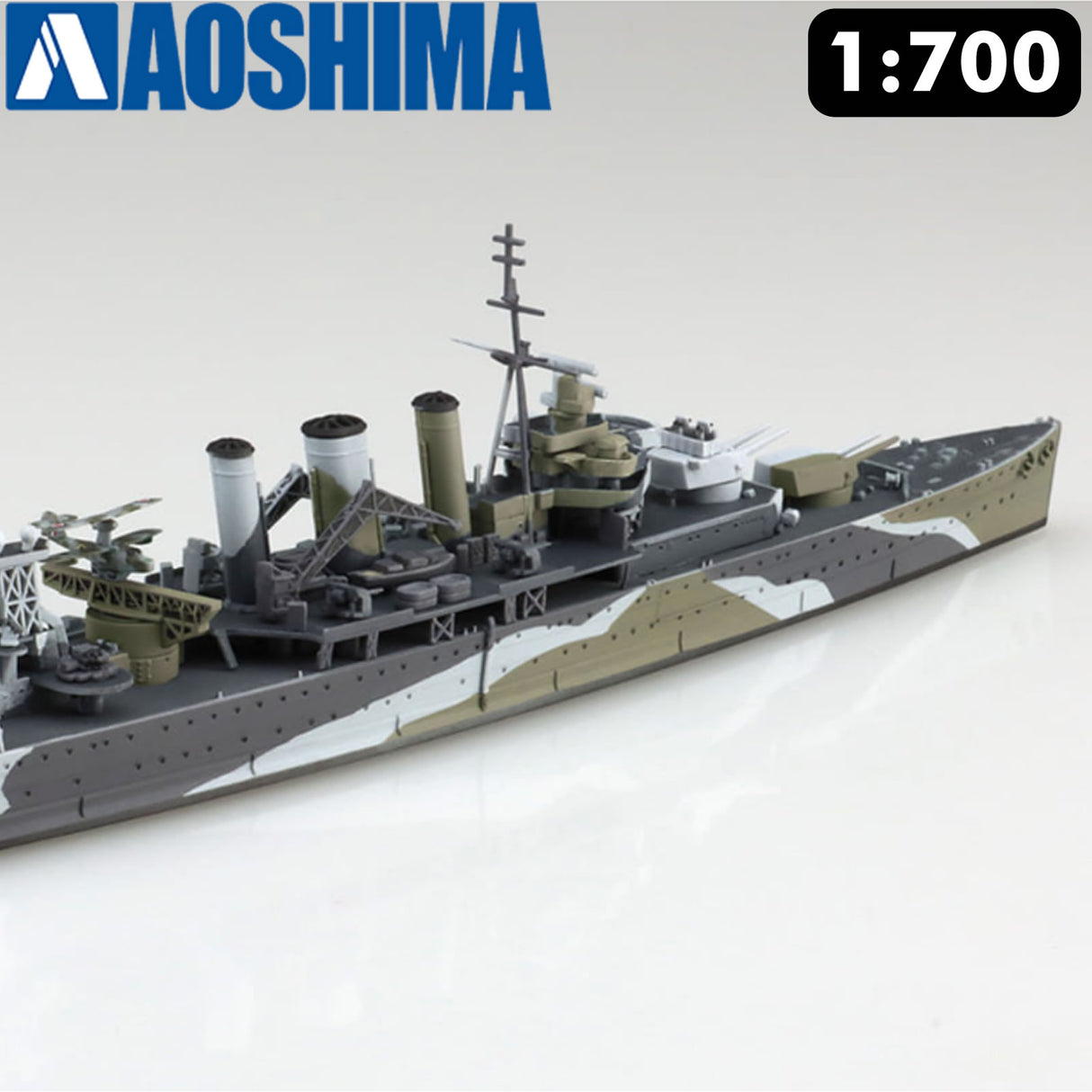 HMS KENT Bristish Heavy Cruiser WWII Waterline series 1:700 AOSHIMA 06739