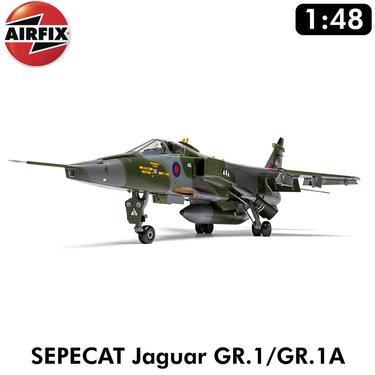 SEPECAT Jaguar GR.1/GR.1A Military Aircraft RAF France 1:48 kit | Airfix | A11010
