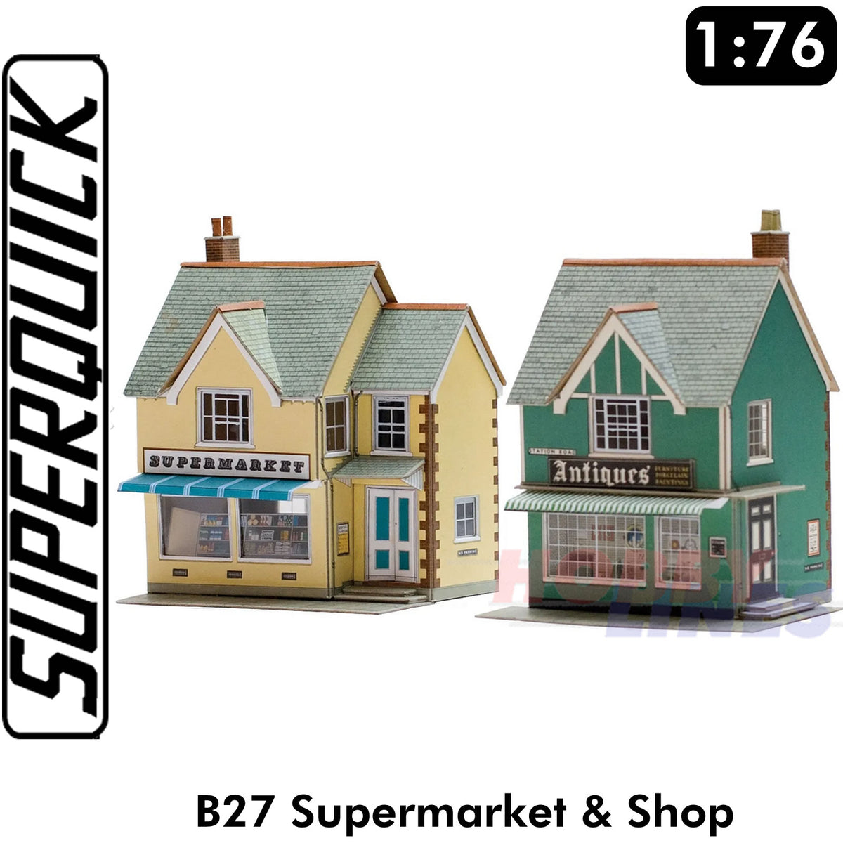 SUPERMARKET & SHOP 1:72 OO HO Gauge Railways Building Series B B27 SuperQuick