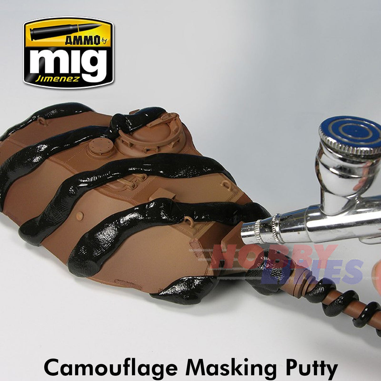 CAMOUFLAGE MASKING PUTTY Masking 80g tin Black Ammo by Mig Jiminez