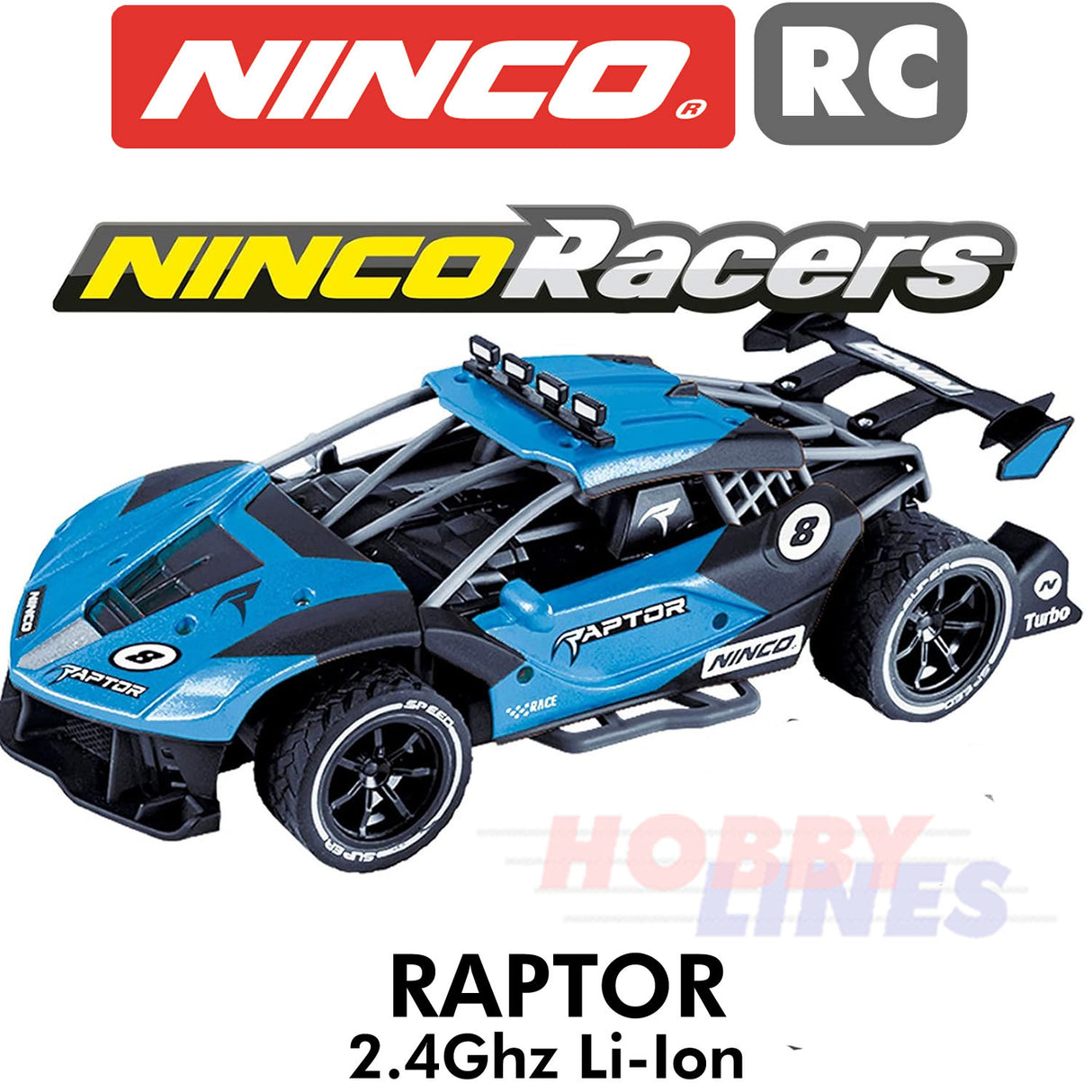 NINCO RAPTOR 2WD Radio Control Racer Car Li-Ion battery power R2R Ready to Run