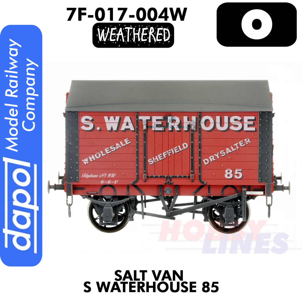 Salt Van S Waterhouse 85 - Weathered - Wagon | Dapol | 7F-018-004W