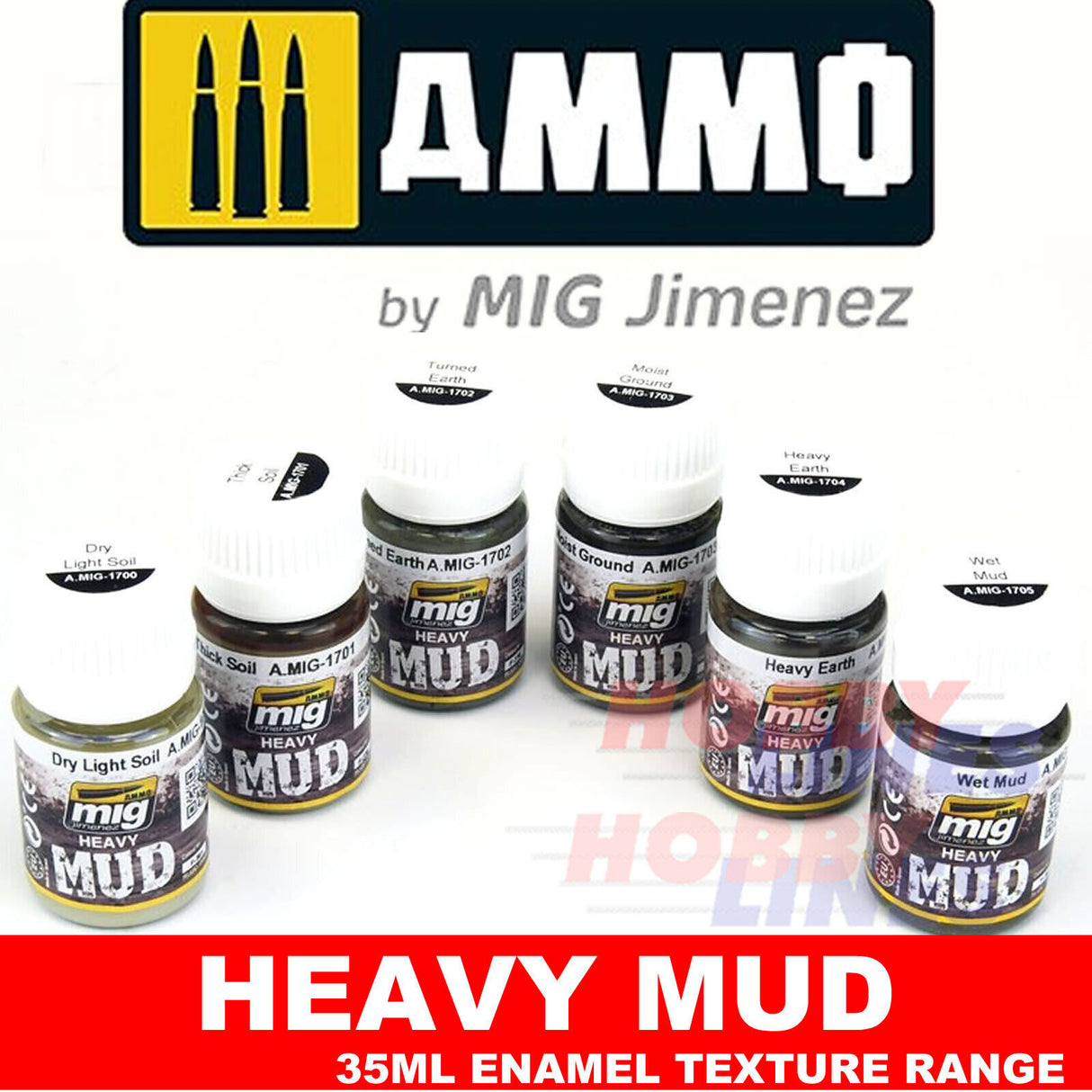 Enamel Heavy Mud - Dry Light Soil - 35ml | Ammo by Mig Jimenez | MIG1700