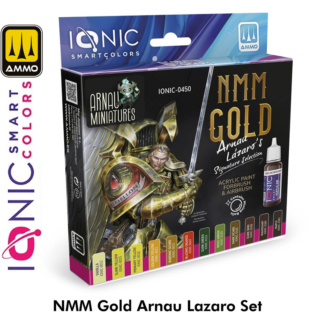NMM Gold - Arnau Lázaro's Signature Selection - 12 x 20ml Acrylic Paint | IONIC | IONIC0450