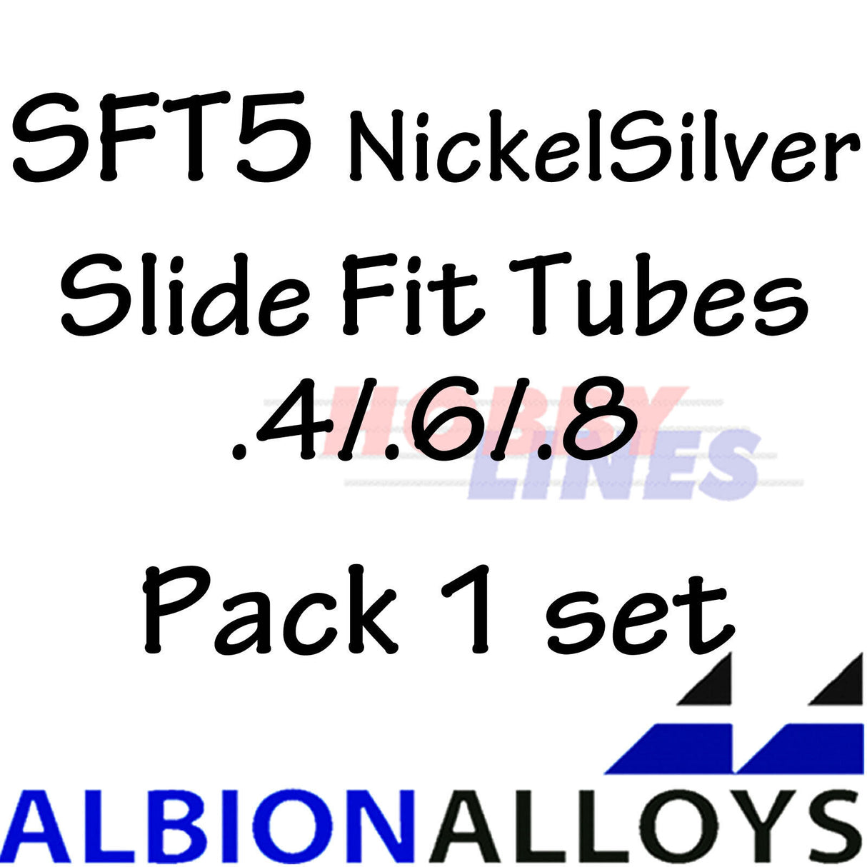 Slide Fit Tubes Selection Packs ALBION ALLOYS Precision Metal Various Sizes SFT