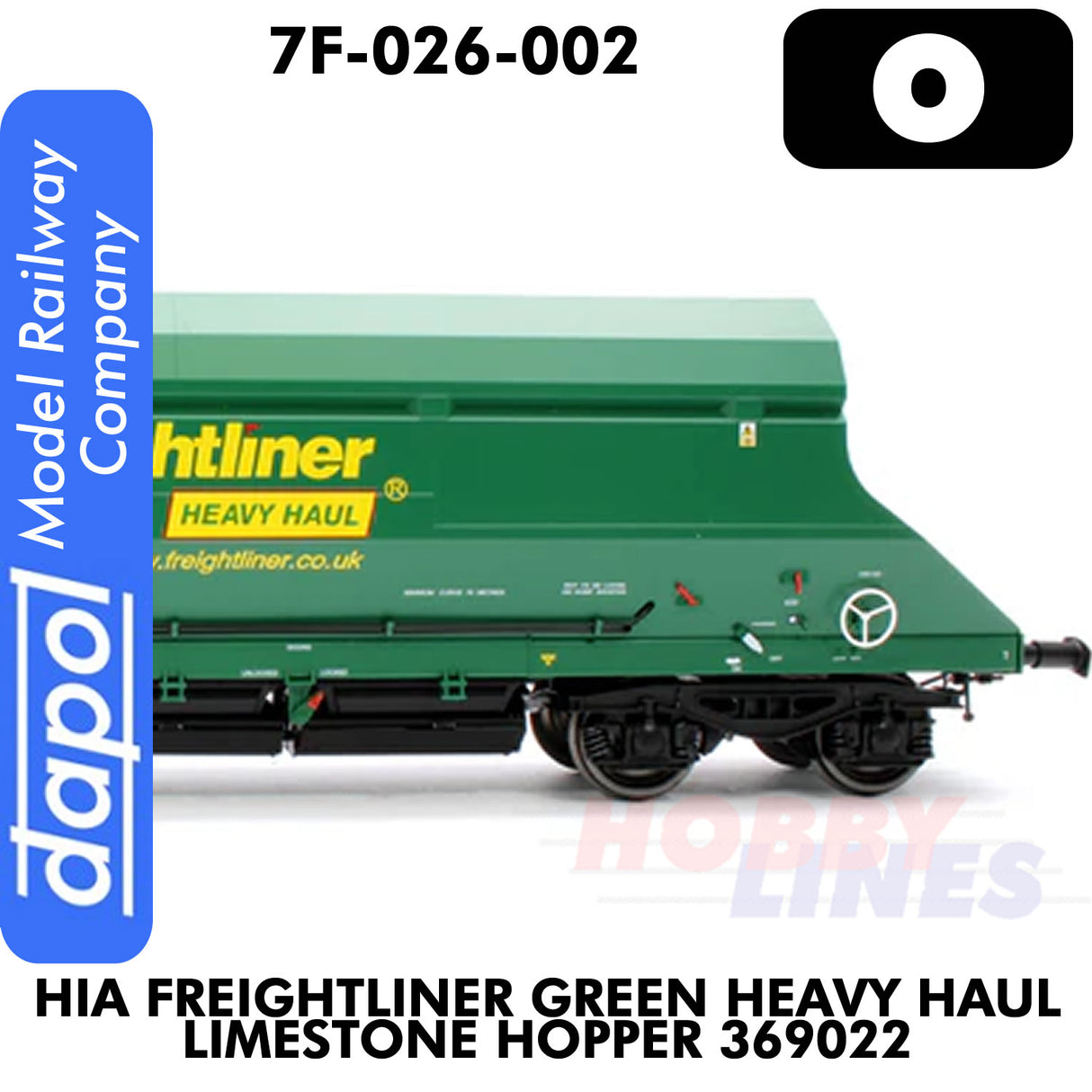 HIA Freightliner Green Heavy Haul Limestone Hopper 369022 | Dapol | 7F-026-002