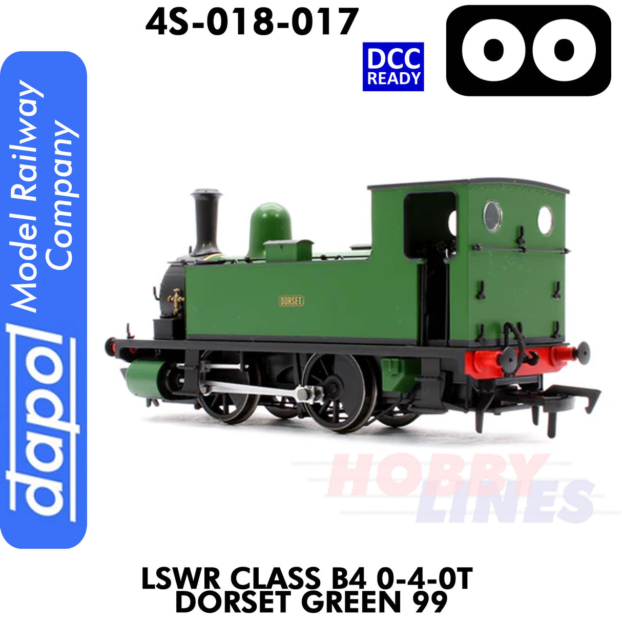 LSWR Class B4 0-4-0T Dorset Green 99 - DCC Ready | Dapol | 4S-018-017