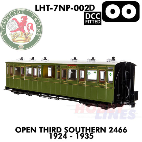 Open Third Southern 2466 1924-1935 - DCC - 1.435 OO | Lionheart Trains |  LHT-7NP-002D