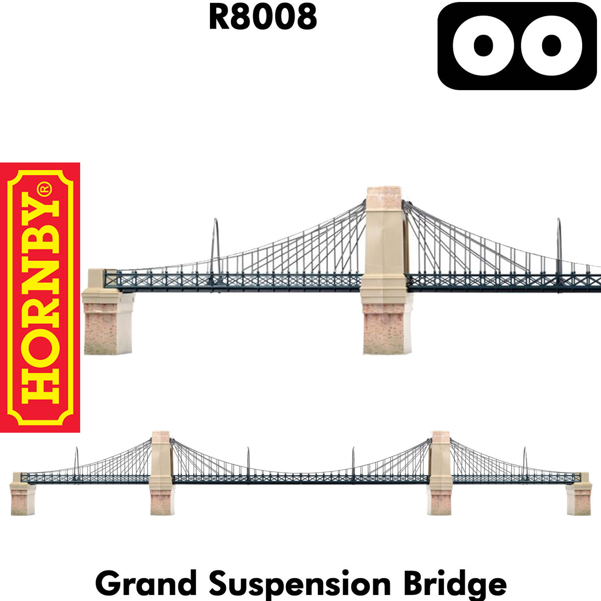 Hornby GRAND SUSPENSION BRIDGE OO gauge 1:76 model railways HORNBY R8008