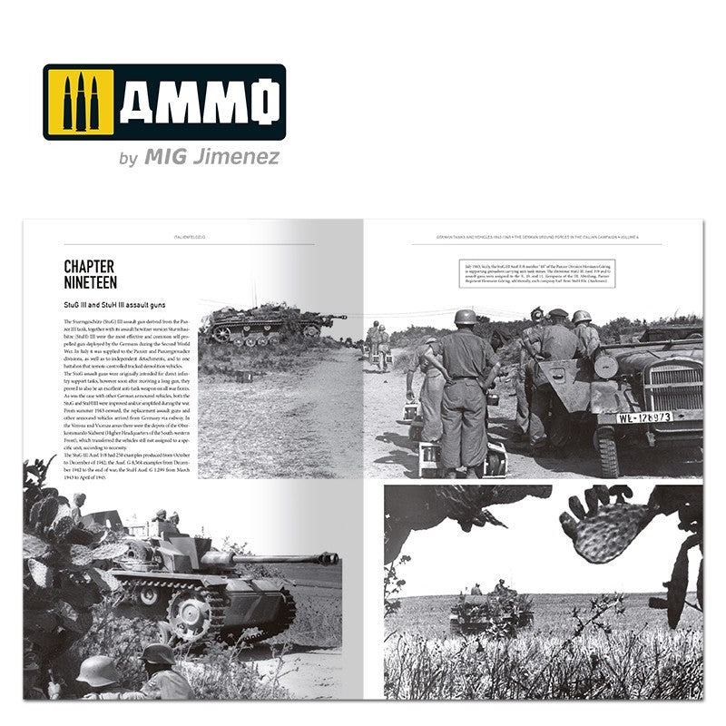 ITALIENFELDZUG – German Tanks and vehicles 1943-1945 Vol. 4 (English) | Ammo by Mig Jimenez | MIG6267