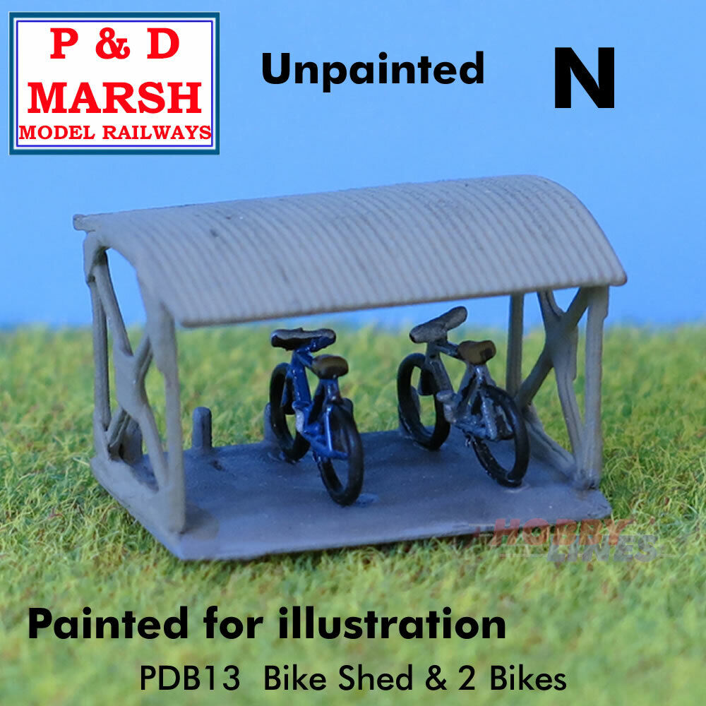 Bike Shed and 2 Bikes - Unpainted | P&D Marsh | B13