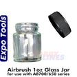Airbrush 1oz Glass Jar for AB700/650 | Expo Tools | AB52
