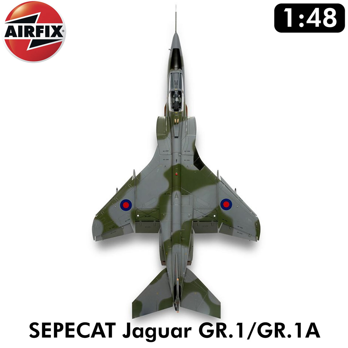 SEPECAT Jaguar GR.1/GR.1A Military Aircraft RAF France 1:48 kit | Airfix | A11010