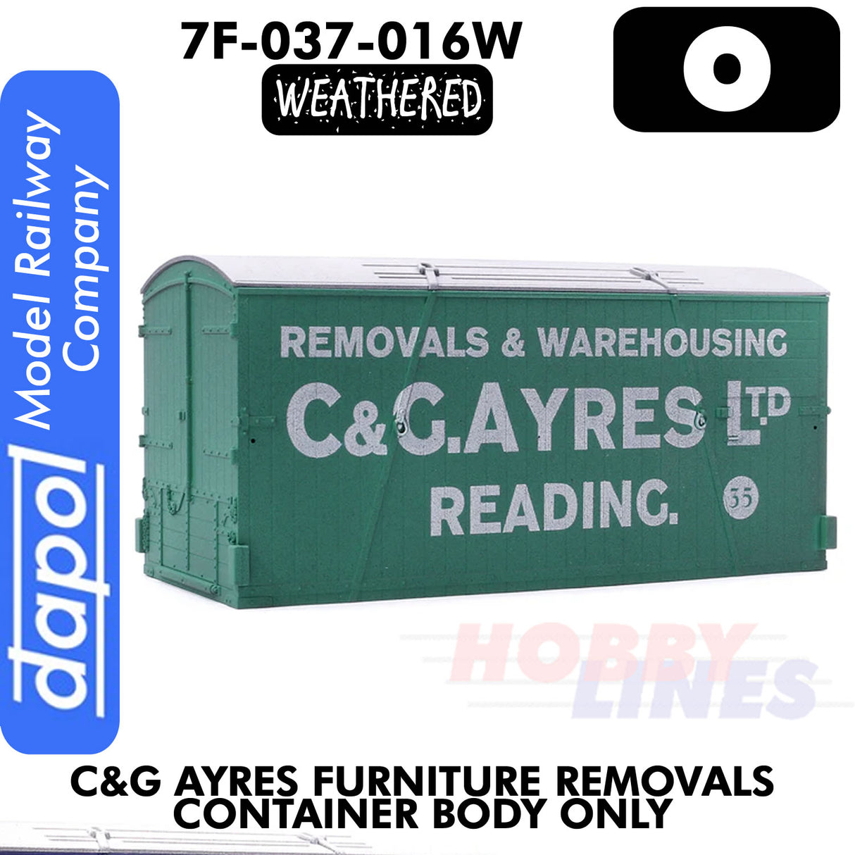C&G Ayres Furniture Removals Container - Body only | Dapol | 7F-030-016W